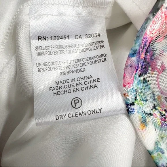 NWT!! Anthropologie MAEVE white Garden Peony fairy cottage core dress, 8. - Picture 7 of 8